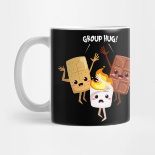 Funny Kawaii S'Mores Group Hug Mug